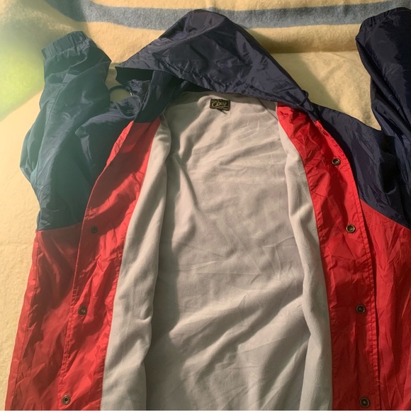 Hooded/lined Obey nylon coaches jacket, large. - Picture 6 of 8
